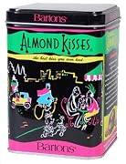 Delicious Bite Size Caramel Almond Kisses Gourmet Candy In Decorative Tin Box