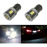 JDM ASTAR Extremely Bright 5730 SMD BA9 BA9S 53 57 1895 64111 LED Bulbs,Xenon White