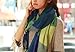 ZPS 1PCS Fashion Womens Warm Winter Scarf Shawl Cotton Blend Long Soft Scarves Wraps (Green)