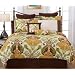 Pointehaven Hannah 12-Piece 100-Percent Cotton Luxury King Bedding Ensemble