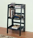 Antique Black Small Rectangular Bookcase