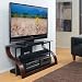 Curved Wood A/V Furniture in Expresso