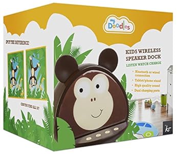 My Doodles by KitSound Kids Dock Universal Wireless tooth Speaker Stand promo