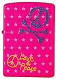 ZIPPO　Skull Series　Love&Peace　ピンク　200P-L&P