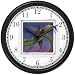 Cricket on Leaf - from Hush Little Baby by Artist: Sylvia Long Wall Clock by WatchBuddy Timepieces (Hunter Green Frame)