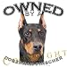 Doberman Pinscher Mousepad Mouse Pad 'Owned By'