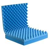 Duro-Med Convoluted Foam Chair Pads with Seat, Blue