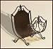 Deluxe Cast Iron Fireplace Firewood Log Holder Rack Image