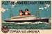 Art Poster, Austro-Americana Trieste Cruise Line - 27.5 x 18.75