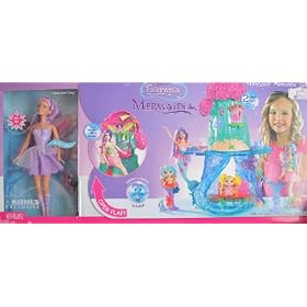 Barbie Fairytopia FANTASTIC MERMAIDIA GIFTSET w Glitter Swirl Fairy Doll (2006 Kohl's... by Barbie
