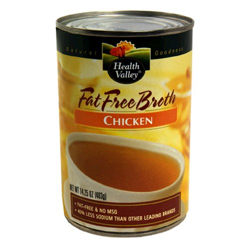 Health Valley Chicken Broth, 14.25-Ounce Cans (Pack of 6)