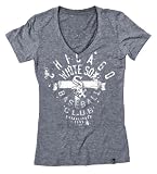 Chicago White Sox Charcoal Women's Tri-Blend Burnout Jersey T-Shirt