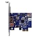 AREA 帝王降臨 USB3.0 eSATA/USB2.0 ハイブリットポート コンボカード  PCIe×1 ロープロファイル対応 SD-PEU3EU2N