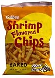 Calbee Shrimp Chips, Hot Garlic, 3.3-Ounce Packages (Pack of 12)