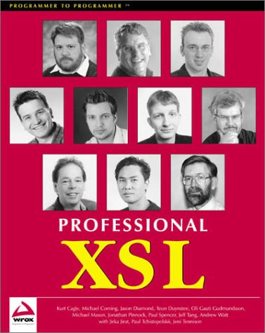 Image of: Professional Xsl (Programmer to Programmer)