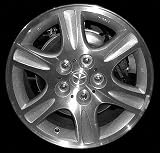 00-02 MAZDA 626 ALLOY WHEEL RIM 16 INCH, Diameter 16, Width 6.5 (6 SPOKE), 45mm offset, MACHINED FINISH, 1 Piece Only, Remanufactured (2000 00 2001 01 2002 02) ALY64821U10