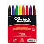 Sharpie Permanent Markers, Fine Point, Assorted, 8 per Set (30078)