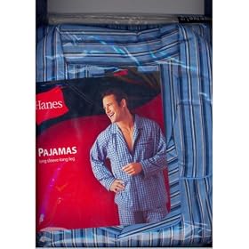 Hanes Pajamas Ligh Blue 55% Cotton 45% Polyester