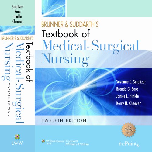 Brunner and Suddarth's Textbook of Medical Surgical Nursing - North American Edition (combined volume): In One Volume (Brunner & Suddarth's Textbook of Medical-Surgical Nursing) Image Brunner and Suddarth's Textbook of Medical Surgical Nursing - North American Edition (combined volume): In One Volume (Brunner & Suddarth's Textbook of Medical-Surgical Nursing)