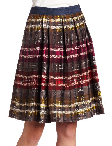 Trina Turk Tidepool Timber Frame Plaid Skirt