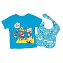 Bumkins Toddler Gift Set - Tee and Bib - Dr. Seuss Cat In The Hat