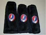 Grateful Dead Steal Your Face Logo Golf Head Cover 3 Pack