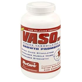 NxCare VASO  Dietary Supplement, Bodybuilding Strength Nitric Oxide, 240 Capsules