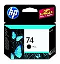 Original HP 74 Black Ink Cartridge in Retail Packaging
