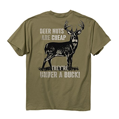 Buck Wear -- Buck Wear Deer nuts Â - Â Buck Wear on left breast Â Prairie Dust Large
