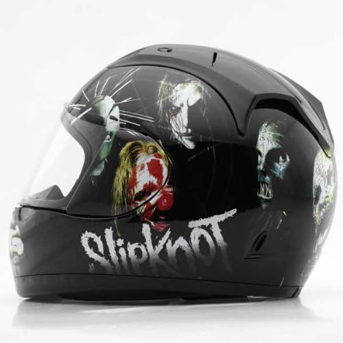 Rockhard Slipknot - The Nine Full Face Helmet (Black, Small)