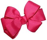 Large GrosGrain Tied Hairbow ~ Fuchsia