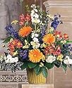 Bright Messages Funeral Basket, Shown