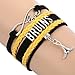 Boston Bruins Bracelet, Boston Bruins Jewelry, Hockey Bracelet, NHL Bracelet & Perfect Hockey Fan Gift