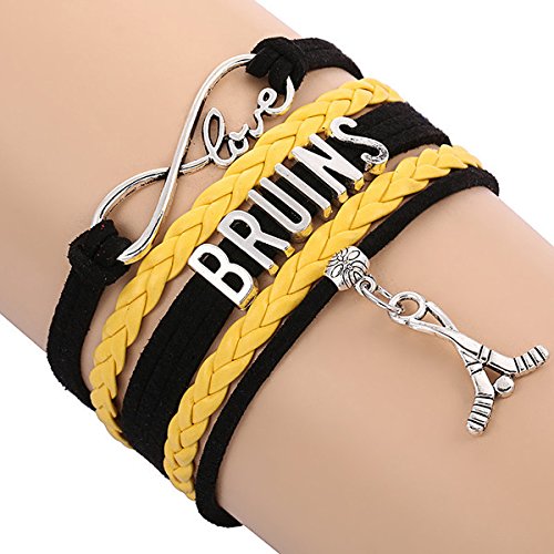 Boston Bruins Bracelet, Boston Bruins Jewelry, Hockey Bracelet, NHL Bracelet & Perfect Hockey Fan Gift