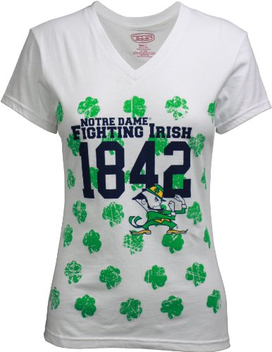 Notre Dame Fighting Irish Women's Shamrock T-Shirt, Large