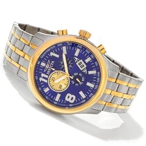 Invicta Mens Blue Dial Tachymeter Watch 0376