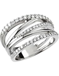 1/2 ct tw Diamond Ring in 14k White Gold - Size 6
