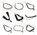 TISDA 9PCS Fashion Women Jewelry Black Tattoo Choker Necklace Elastic Adjustable For Party