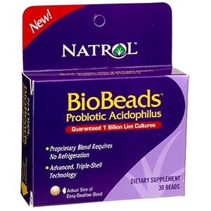 Natrol (incl Laci Le Beau Teas) BioBeads Probiotic Acidophilus