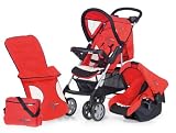 Hauck Shopper 6 travel system set in H Cross Red Stroller
