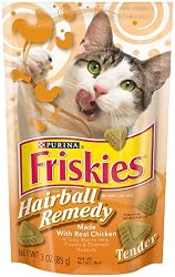 Friskies Cat Treats Tender Hairball Remedy with Chicken, 3-Ounce Pouches (Pack of 10)
