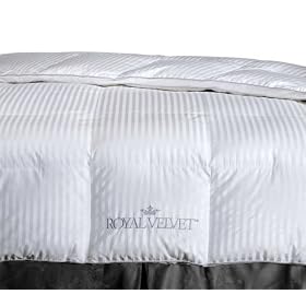 Royal Velvet Silver Elegance 1000-Thread-Count Siberian White Down Comforter
