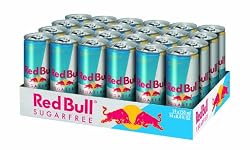 Red Bull Energy Drink, Sugarfree, 8.4 Ounce Can (Pack of 24)