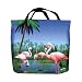 Small Tote Travel Bag--Florida Pink Flamingos
