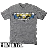 NCAA Morehead State Eagles Ash Distressed Logo Vintage Tri-Blend T-shirt