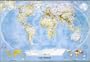 National Geographic World Political Standard Size Map : Rolled 43 1/2 X 30 1/4