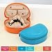 Cathy's Concepts Curacao Travel Leather Half-Moon Jewelry Case, Blue