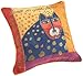 Brentwood Laurel Burch 18-Inch Embroidered Tapestry, Blue Cat with Red Face, Orange