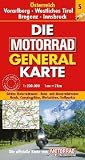 Produkt-Bild: Die Motorrad Generalkarte &Ouml;sterreich 5. Vorarlberg, Westliches Tirol, Bregenz, Innsbruck: Sch&ouml;ne Motorradtouren. Renn- und Motorradstrecken. Hotels, Campingpl&auml;tze, Werkst&auml;tten, Treffpunkte