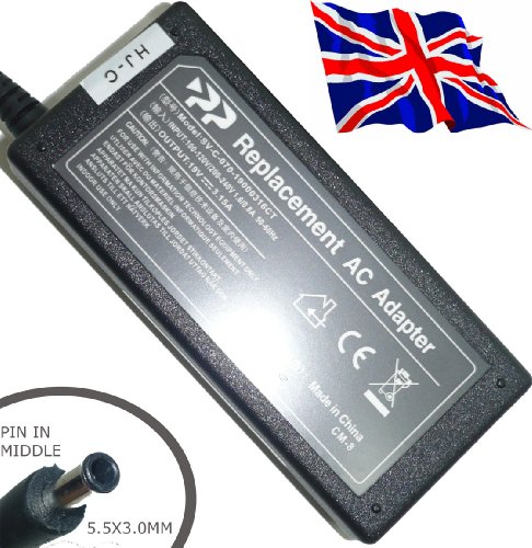 Replacement Laptop Ac Adapter 19v 3.1a ( 5.5 X 3.0 Mm With Smartpin Tip ) Fits Samsung N110 N120 N130 N140 N150 N210 N220 N310 N510 R20 R40 Q35 Series Laptops And More Picture